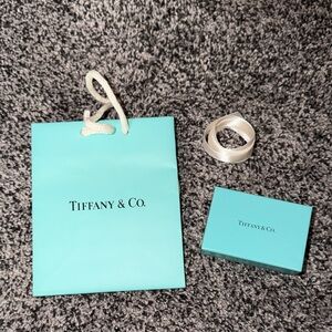 Tiffany & Co. Turquoise Bag and Box with Ribbon